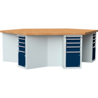 Group workbench, series VG, hexagonal