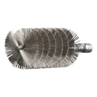 Pipe brushes with 1/2-inch male thread, stainless steel wire trim