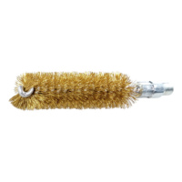 Pipe brushes with M 6 male thread, brass wire trim