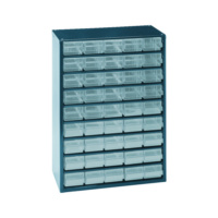 Storage cabinet made of sheet steel, height 417 mm