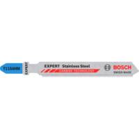 BOSCH EXPERT Endurance for Stainless Steel T118AHM jigsaw blades, 3 pieces