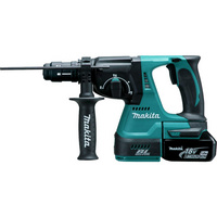 Makita DHR243RTJ 18 V Li-ion akkus kombikalapács, 2x 5Ah Li-ion akku, MAKPAC-ben