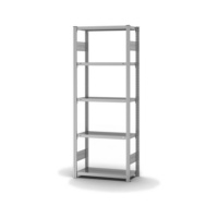 Double-sided shelving rack