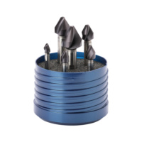 ATORN countersink set, 60°, unequal spiral pitch, 6.3-20.0 mm, 3-flat shank