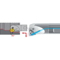 PWLN steel boring bar, negative, right