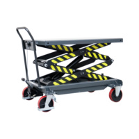 FETRA dble-scissor lift. tble trlly, 1,000 kg load cap., 1,200x800 mm load area