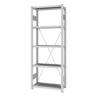 Single-sided shelving rack