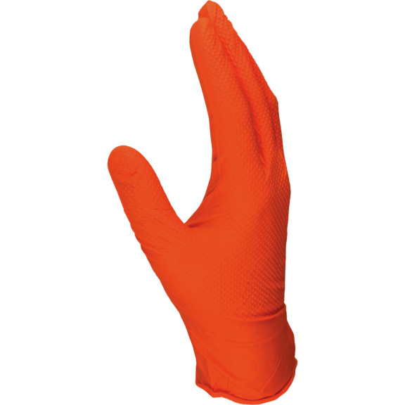 PRO FIT Nitril-Einweghandschuhe, orange, Größe L - Orangene Nitril-Einweghandschuhe