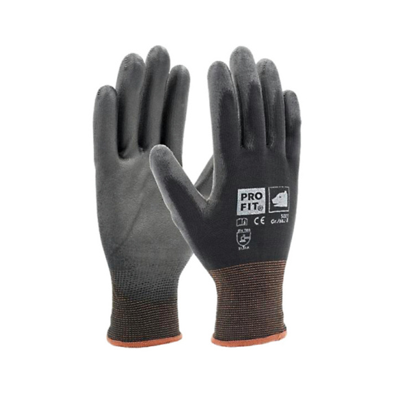 PRO FIT Montageschutzhandschuh, schwarz, Größe 11 - Montagehandschuhe