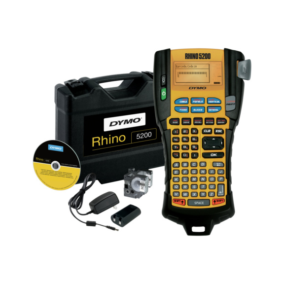 DYMO Industrie-Beschriftungs- gerät Rhino 5200 Kit Case im Hartschalenkoffer - Industrie-Beschriftungsgerät Rhino 5200 SET