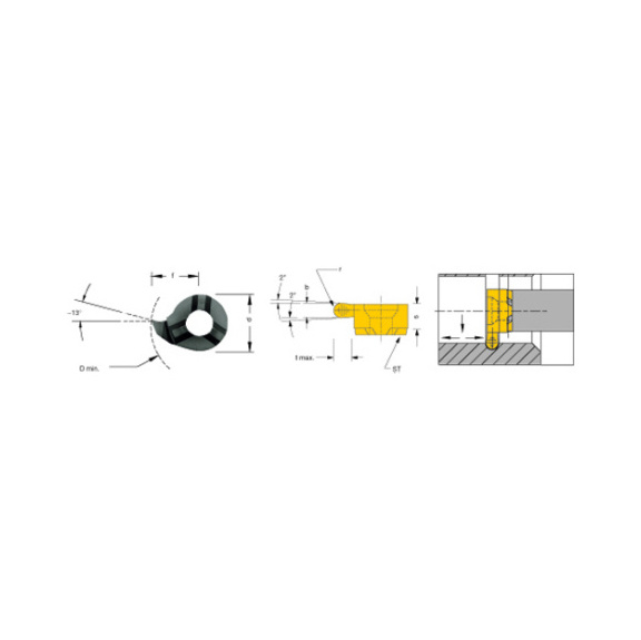 LS11.020R10/AL41F DÜMMEL, Minicut Schneideinsatz - Typ S11, Minicut Schneideinsatz