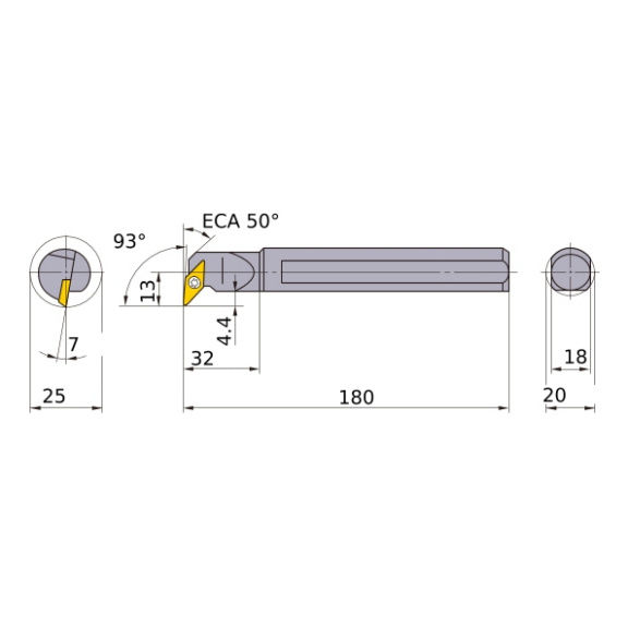 S20QSVUCR11 MITSUBISHI, Innendrehhalter - SVUC, Innendrehhalter, Bohrstange