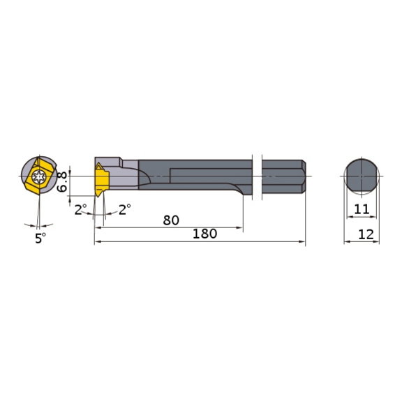 FSL5212R MITSUBISHI, Innendrehhalter, Einstechen - FSL, Innendrehhalter, Einstechen