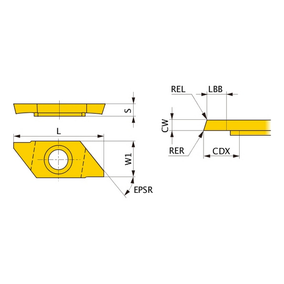 CTAT10120V5RR-B MS6015 MITSUBISHI, WSP, Drehen, beschichtet - CTAT, Wendeschneidplatte, Kleinteilefertigung