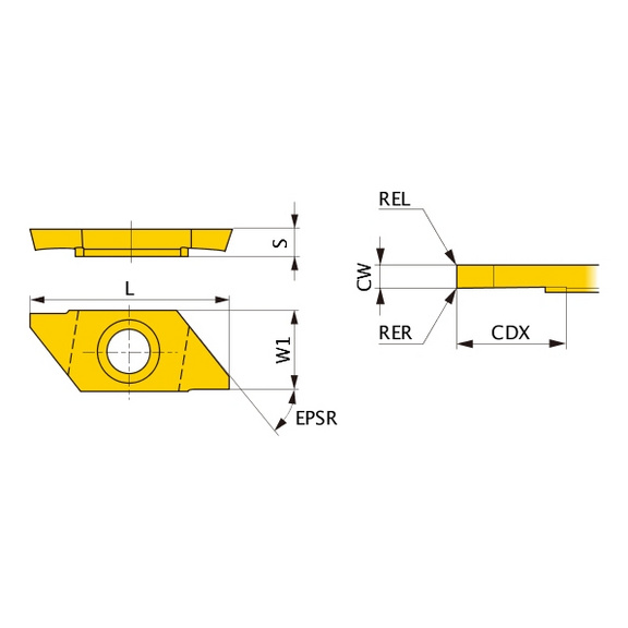 CTAT10120V5LN-B VP15TF MITSUBISHI, WSP, Drehen, beschichtet - CTAT, Wendeschneidplatte, Kleinteilefertigung