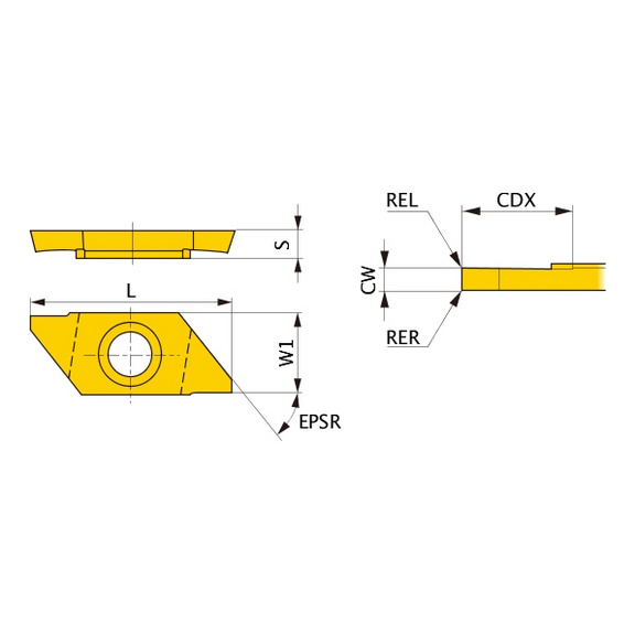 CTAT10120V5RN-B VP15TF MITSUBISHI, WSP, Drehen, beschichtet - CTAT, Wendeschneidplatte, Kleinteilefertigung