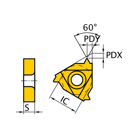 MMT16IR200UN VP10MF MITSUBISHI, WSP, Gewindeschneiden, beschichtet - MMT16IR, Wendeschneidplatte, Gewindedrehen