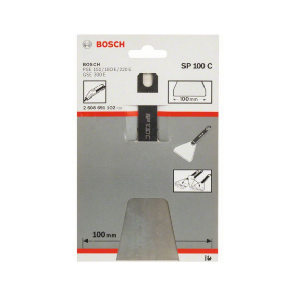 BOSCH Spachtel SP 100 C für Bosch-Elektroschaber, 100 x 83 mm - Spachtel (Handwerkzeug)