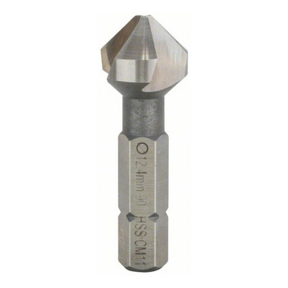 BOSCH Kegelsenker 12,4 mm, M 6, 35 mm, 1/4 inch - Stufen- und Kegelsenker (nicht lösbare Schneiden)