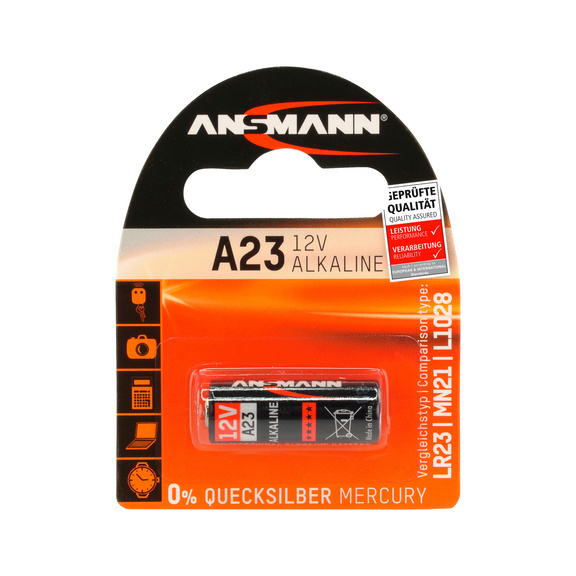 ANSMANN Batterie Typ A 23 / 12 V - Blister a 1 Stück - Sonderbatterie A 23