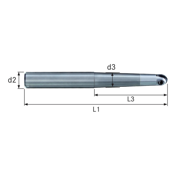 KIENINGER Vollhartmetall-Gesenkfräser EBG 12,0 x 90 x 150 mm kegelig - Gesenkfräser mit Hartmetallschaft