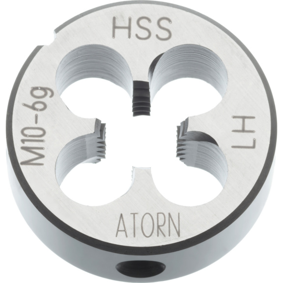 ATORN Schneideisen HSS M-L20 2,5 mm 45 mm 6g 22568 - Schneideisen HSS M Links vorgeschlitzt und 1,75-Gang Anschnitt