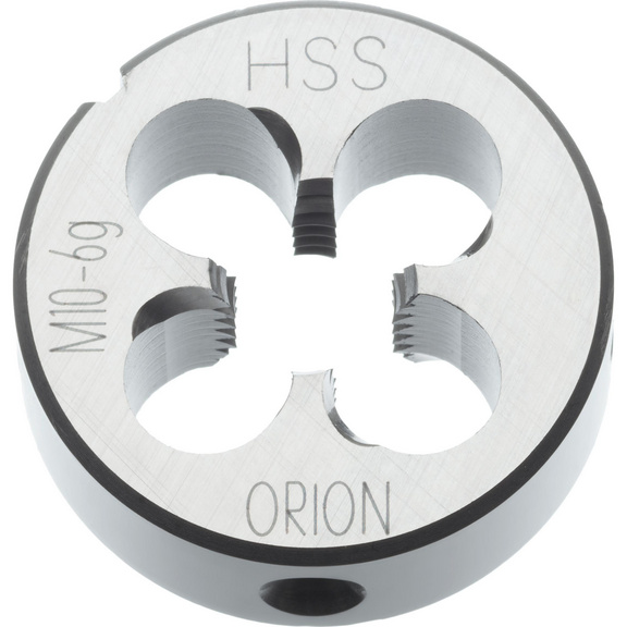 ORION Schneideisen HSS M16 2 mm 45 mm 6g 22568 - Schneideisen HSS M Rechts vorgeschlitzt und 1,75-Gang Anschnitt