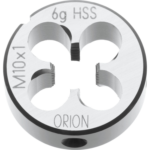 ORION Schneideisen HSSE EN 22568 MF16x1,5 6g Aussendurchmesser 45 mm - Schneideisen HSSE MF Rechts vorgeschlitzt und 2-Gang Anschnitt