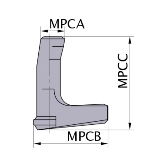 LLCL131 MITSUBISHI, Ersatzteil - Passstift und Klemmhebel