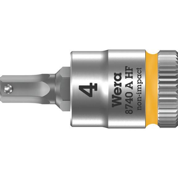 WERA Schraubendrehereinsatz 4 mm1/4 Zoll Antrieb HF - Schraubendreher-Einsatz Zyklop HF mit Haltefunktion