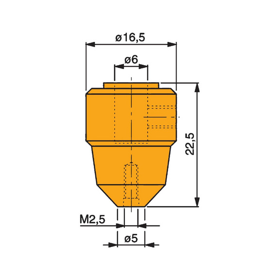 TESA Axial-Messeinsatzhalter M 1,4 - Axial-Messeinsatzhalter M1,4