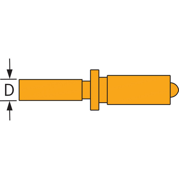 SUBITO fester Messbolzen Hartmetall für 12,0-20 mm, 12,0 mm - Ersatz-Messbolzen HM