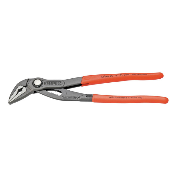 KNIPEX Wasserpumpenzange Cobra extra schlank 250 mm Kopf poliert Kunststoffgriff - Greif-Cobra Zange