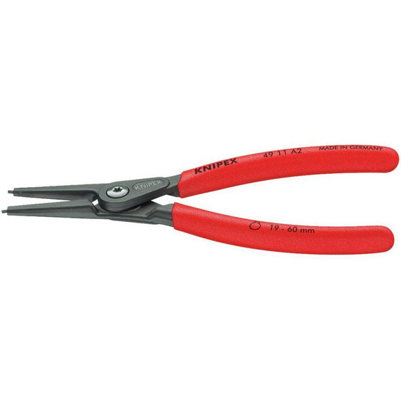 Pince à circlips KNIPEX J4 320 mm, inserts pour bagues internes - Pince à circlips de précision, droite