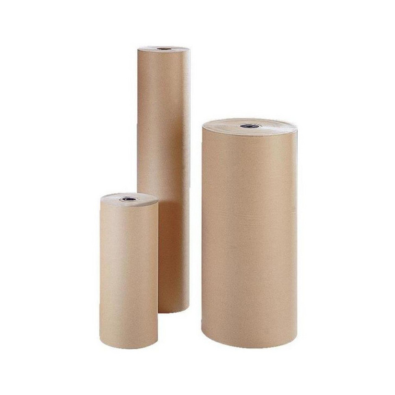 Packpapier Rollenbreite 1000 mm, Länge ca. 750 m Qualität 80 g/qm, braun - Packpapier