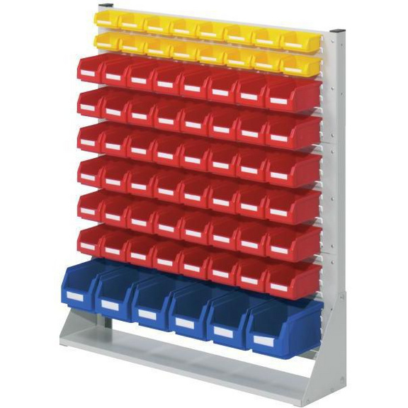 Ständer-Systemeinheit eins. Mod.31 HxBxT1100x1000x240mm Farbe RAL7035 lichtgrau - Ständer - Systemeinheiten, einseitig