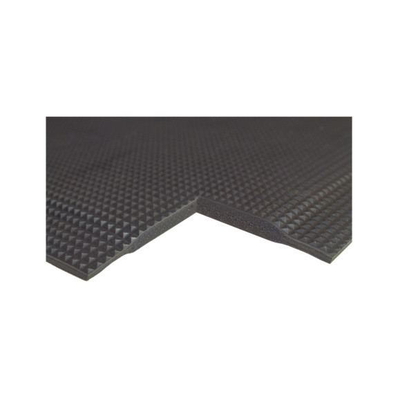 Arbeitsplatzmatte aus 100 % PVC, Farbe schwarz 900x600 mm - Arbeitsplatzmatten aus PVC, ölbeständig