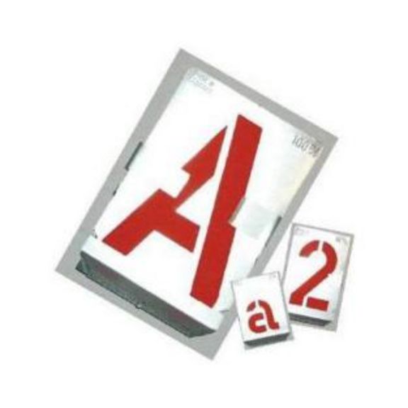 Signierschablonen Buchstaben von A-z SH 80 mm - Signierschablonen