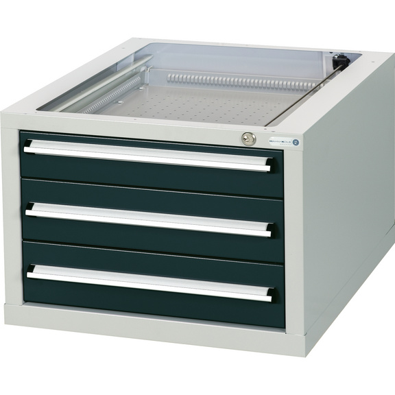 HK Schubladenblock Modell G 3, 410x570x680mm mit 3 Vollauszug - Werkbank-Schubladenblock mit 3 Schubladen