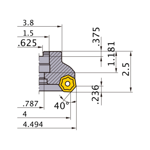 AHX640WL0414E MITSUBISHI, Planfräser - AHX6, Wendeschneidplattenfräser