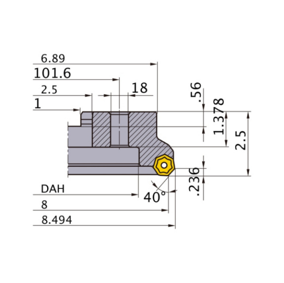 AHX640WL0820M MITSUBISHI, Planfräser - AHX6, Wendeschneidplattenfräser