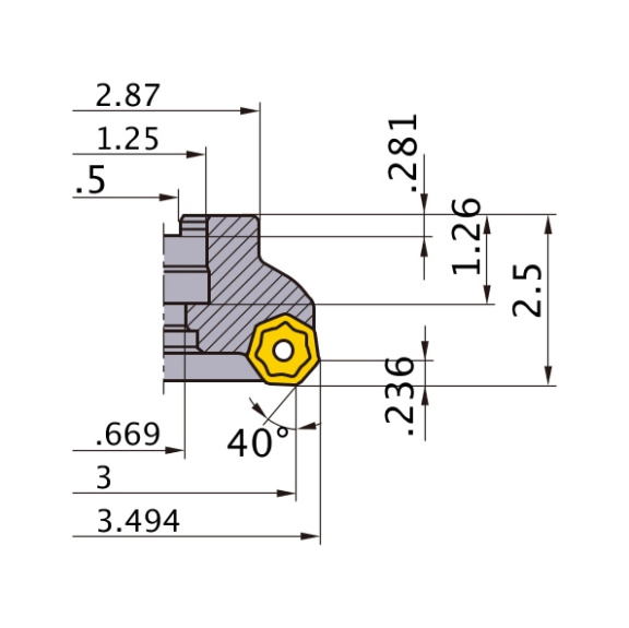 AHX640WR0308D MITSUBISHI, Planfräser - AHX6, Wendeschneidplattenfräser