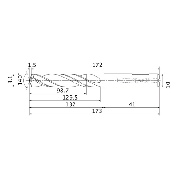 PRMPS1-0810-L12C DP1021 MITSUBISHI, VHM-Bohrer MPS1 LONG - PR-MPS1-08, VHM Bohrer MPS1 |AKTION