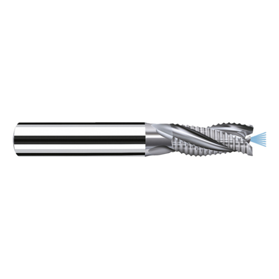 15500300 FRAISA, Ø6/6x57/13 r 0.1 Zylindrische Fräser AX-FPS - 15500 / 15600, VHM-Schaftfräser