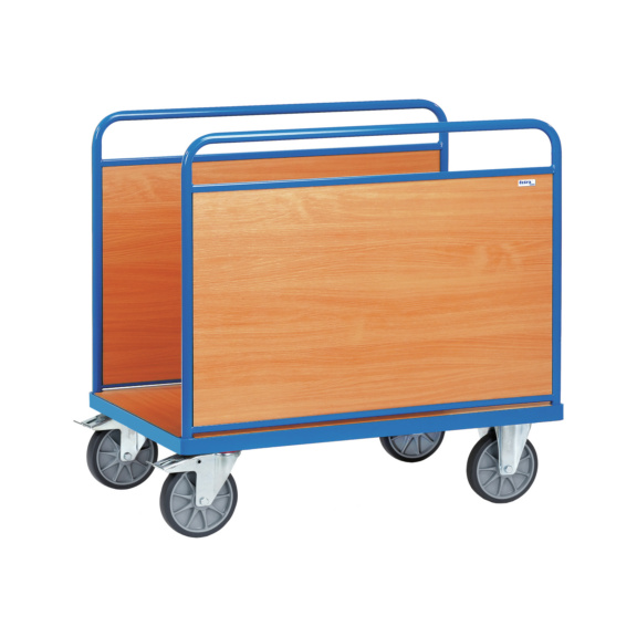 Ballenwagen 2543 Ladefläche 1.200x800 mm 500 kg - Plattformwagen mit 2 Holz-Längswänden