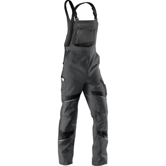 Kübler ACTIVIQ Herrenlatzhose, anthrazit/schwarz, Größe 28 - ACTIVIQ Herrenlatzhose