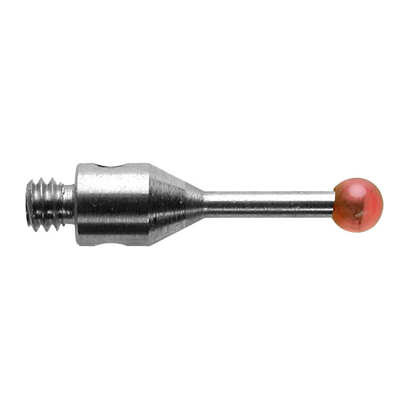 Insert de palpeur M2 RENISHAW av. bille en rubis, dia. bille 2,5 mm, long. 10 mm - Inserts de palpeur à bille en rubis et tige en acier inoxydable