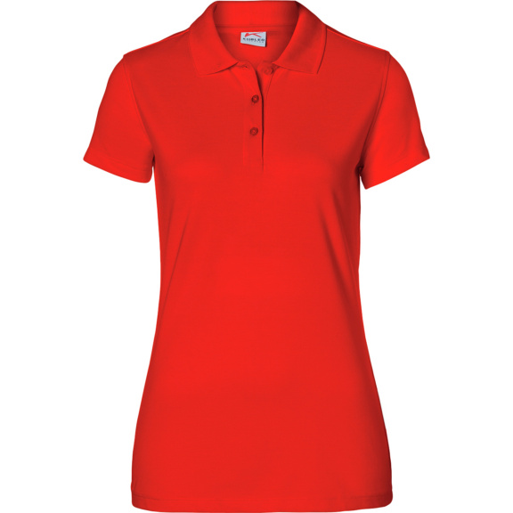 KÜBLER Damen Polo, mittelrot, Größe 3XL - Damen Poloshirt