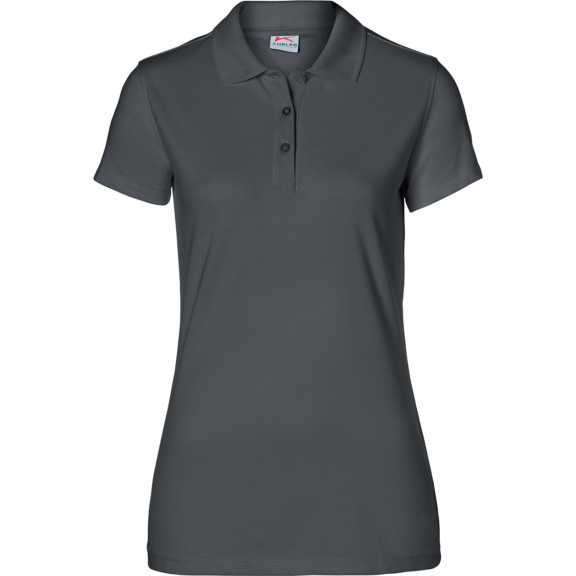 KÜBLER Damen Polo, anthrazit, Größe L - Damen Poloshirt