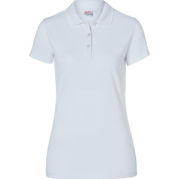 KÜBLER Damen Polo, weiß, Größe M - Damen Poloshirt